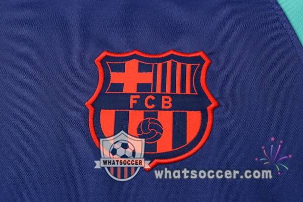 FC Barcelona + Pants Blue Training T-Shirt Suit 2021-2022