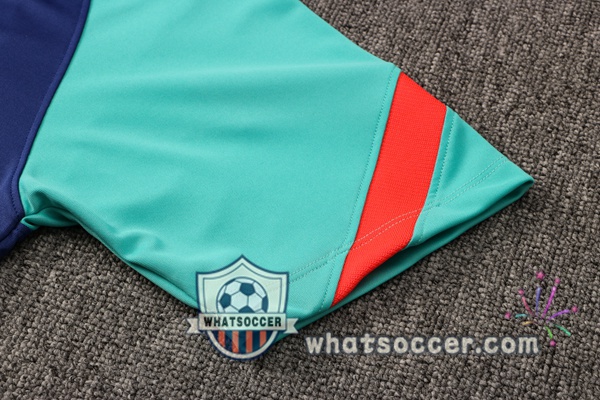 FC Barcelona + Pants Blue Training T-Shirt Suit 2021-2022