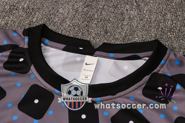 Inter Milan + Pants Gray Black Training T-Shirt Suit 2021-2022