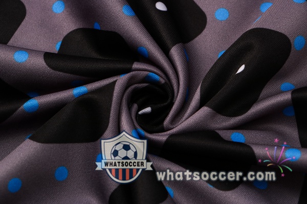 Inter Milan + Pants Gray Black Training T-Shirt Suit 2021-2022