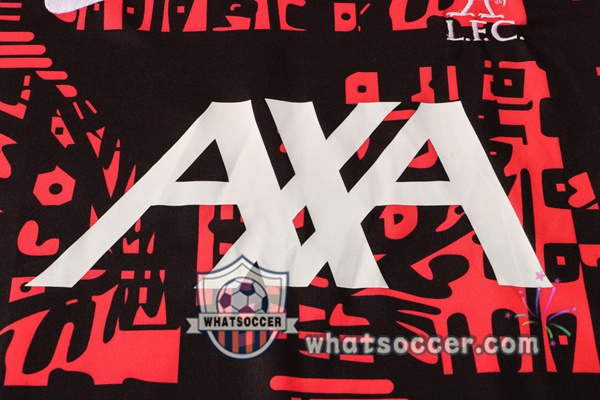 FC Liverpool + Pants Red Black Training T-Shirt Suit 2021-2022