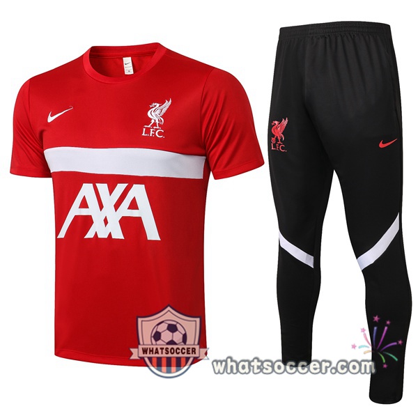 FC Liverpool + Pants Red Training T-Shirt Suit 2021-2022