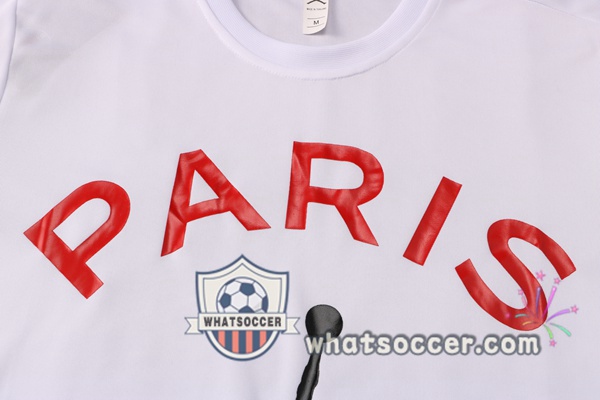 Paris PSG Jordan + Pants White Training T-Shirt Suit 2021-2022