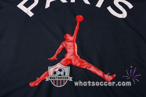 Paris PSG Jordan + Pants Black Training T-Shirt Suit 2021-2022