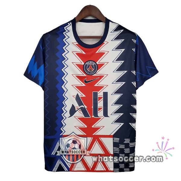 Paris PSG Blue White Training T-Shirts 2021-2022