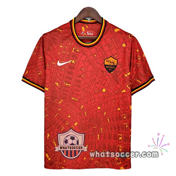 AS Roma Red Training T-Shirts 2021-2022