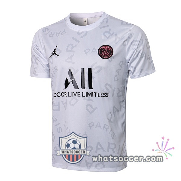 Paris PSG Jordan White Training T-Shirts 2021-2022