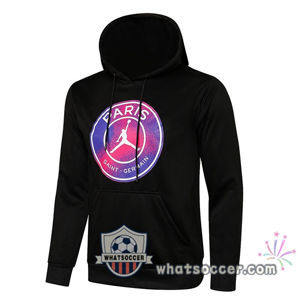 Paris PSG Black Purple Hooded Jacket 2021-2022