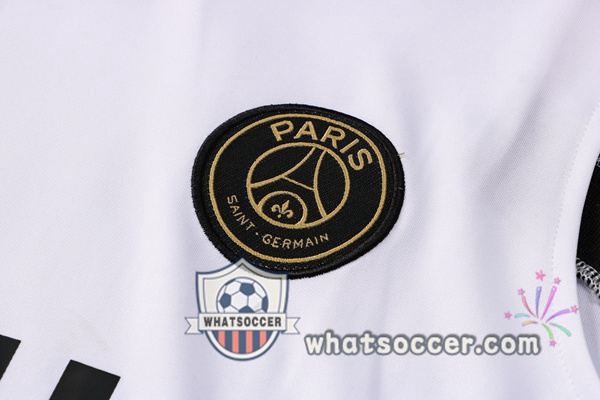 Paris PSG Jordan + Shorts White Soccer Vest 2021-2022