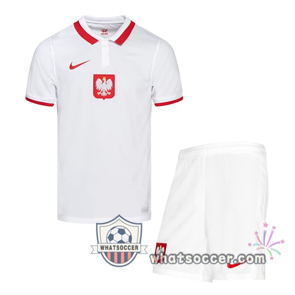 Poland Kids Home Soccer Jerseys 2020-2021