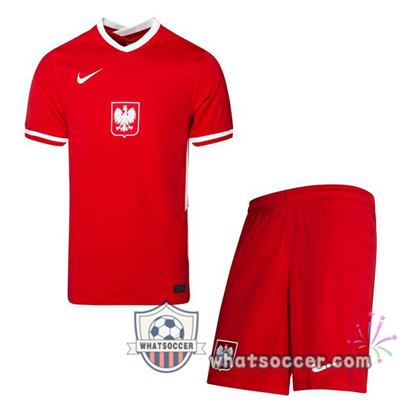Poland Kids Away Soccer Jerseys 2020-2021