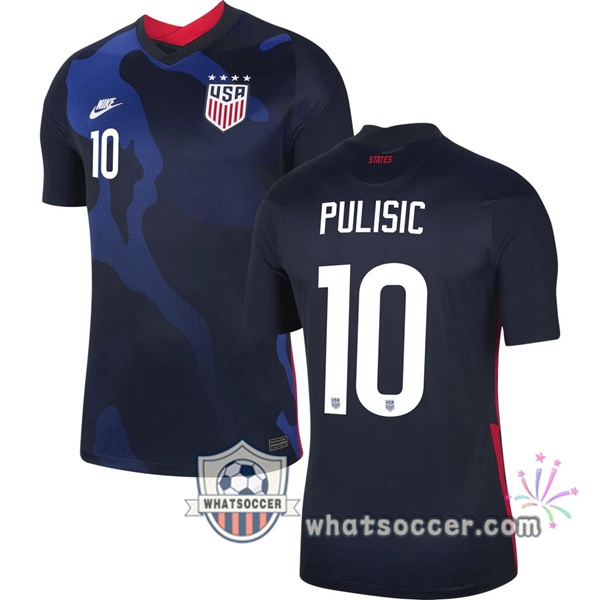 USA (PULISIC 10) Away Soccer Jerseys 2020-2021