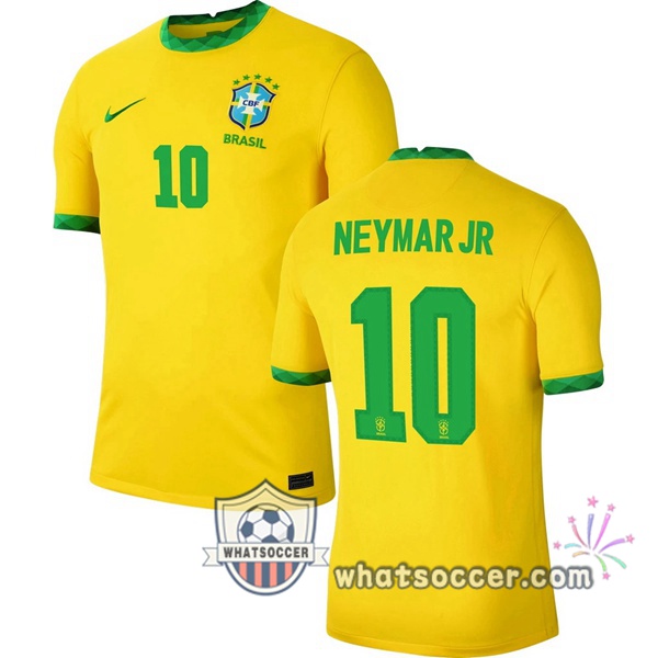 Brazil (NEYMAR JR 10) Home Soccer Jerseys 2020-2021