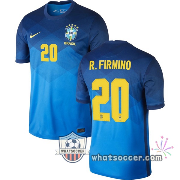 Brazil (R.FIRMINO 20) Away Soccer Jerseys 2020-2021