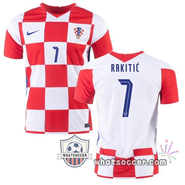 Croatia (RAKITIĆ 7) Home Soccer Jerseys 2020-2021