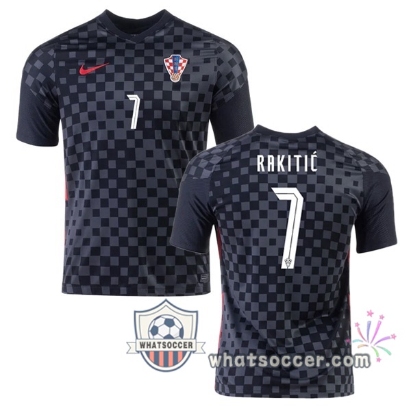 Croatia (RAKITIĆ 7) Away Soccer Jerseys 2020-2021