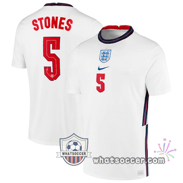 England (STONES 5) Home Soccer Jerseys 2020-2021