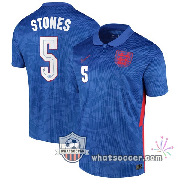 England (STONES 5) Away Soccer Jerseys 2020-2021