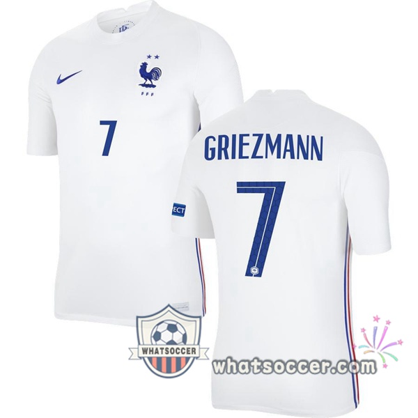 France (GRIEZMANN 7) Away Soccer Jerseys 2020-2021