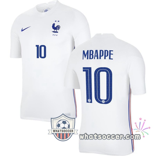 France (MBAPPE 10) Away Soccer Jerseys 2020-2021