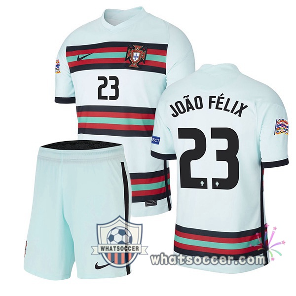 Portugal (JOAO FELIX 23) Kids Away Soccer Jerseys 2020-2021