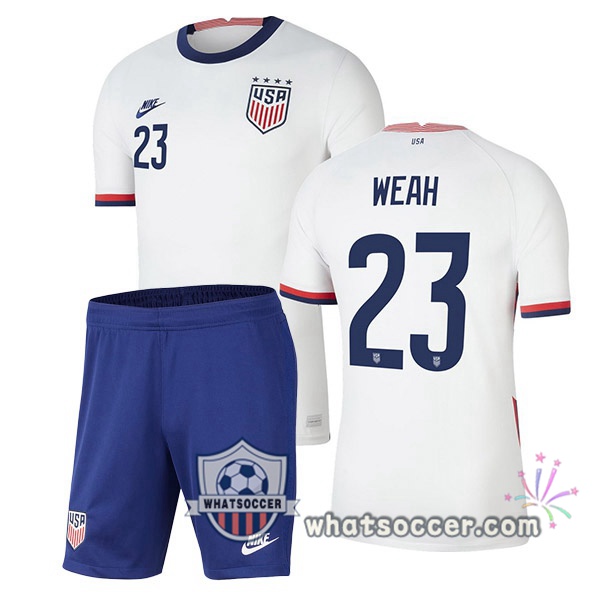 USA (WEAH 23) Kids Home Soccer Jerseys 2020-2021