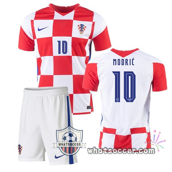 Croatia (MODRIĆ 10) Kids Home Soccer Jerseys 2020-2021