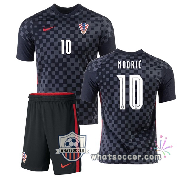 Croatia (MODRIĆ 10) Kids Away Soccer Jerseys 2020-2021