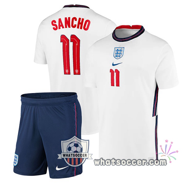 England (SANCHO 11) Kids Home Soccer Jerseys 2020-2021