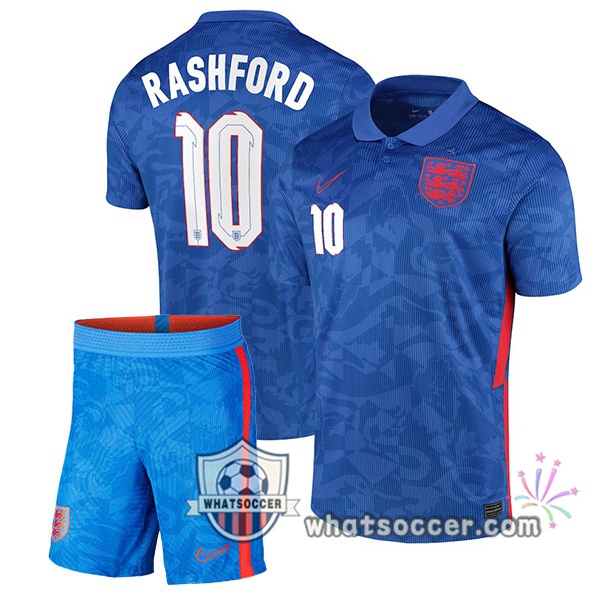 England (RASHFORD 10) Kids Away Soccer Jerseys 2020-2021