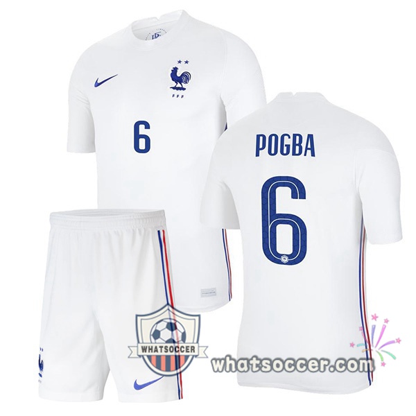 France (POGBA 6) Kids Away Soccer Jerseys 2020-2021