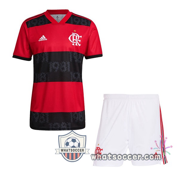 Flamengo Kids Home Soccer Jerseys 2021-2022