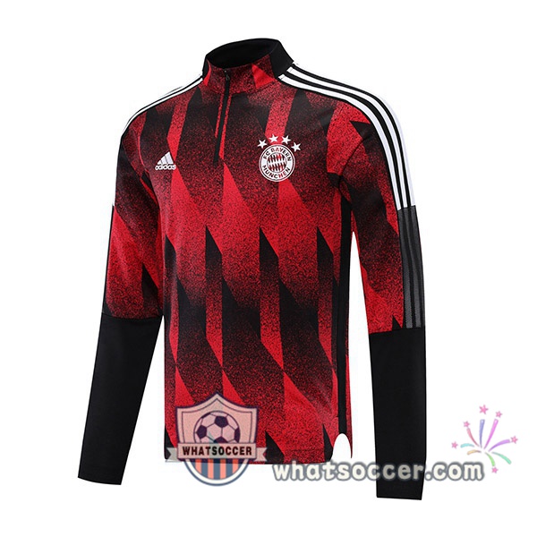 Bayern Munich Red Black Soccer Sweater 2021-2022