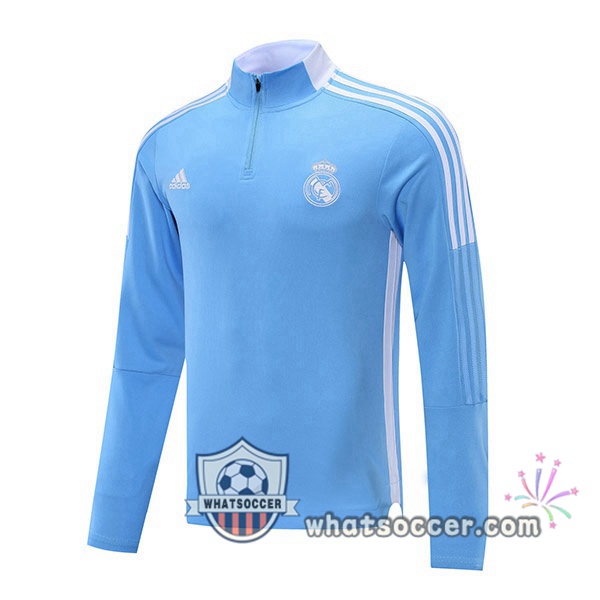 Real Madrid Blue Soccer Sweater 2021-2022