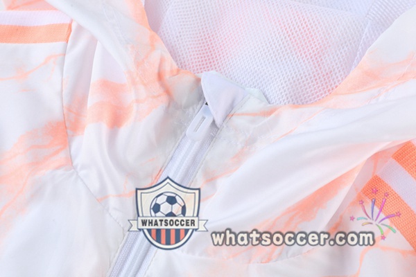 Arsenal White Windbreaker Hoodie 2021-2022