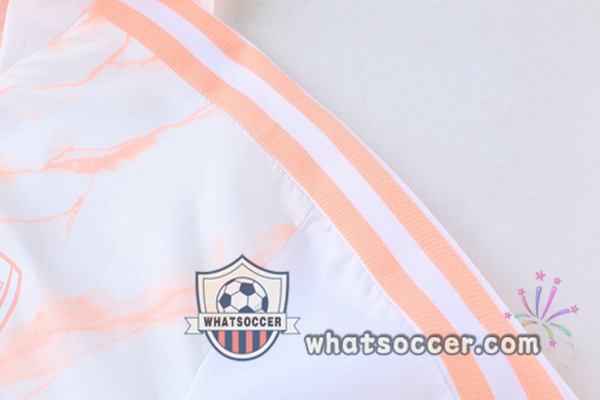Arsenal White Windbreaker Hoodie 2021-2022