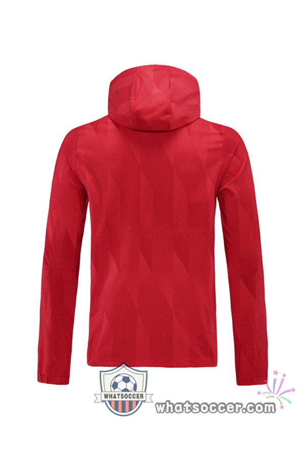 Bayern Munich Red Windbreaker Hoodie 2021-2022