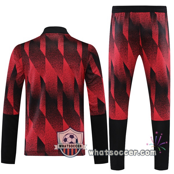 Bayern Munich Red Black Tracksuit 2021-2022