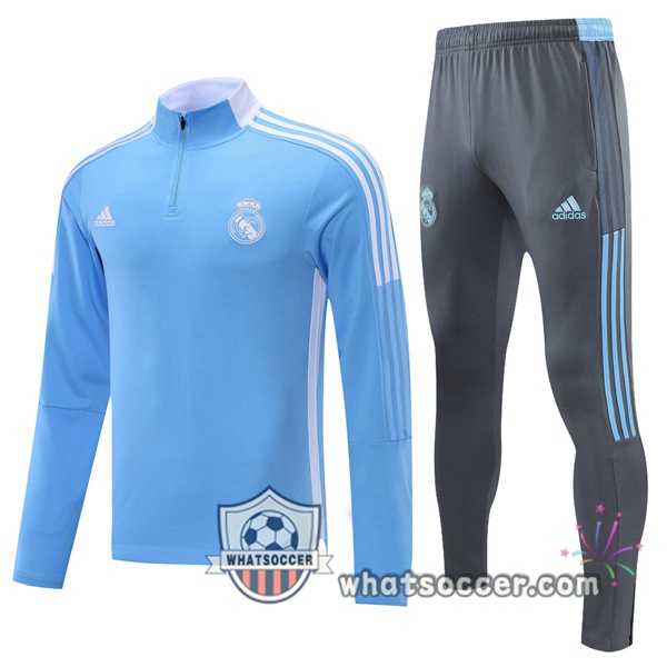 Real Madrid Blue Tracksuit 2021-2022