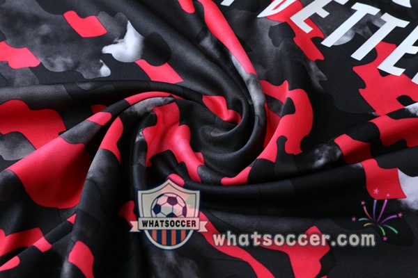 Arsenal + Pants Red Black Training T-Shirt Suit 2021-2022