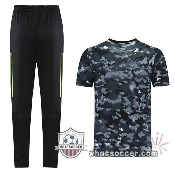 Juventus + Pants Black Training T-Shirt Suit 2021-2022