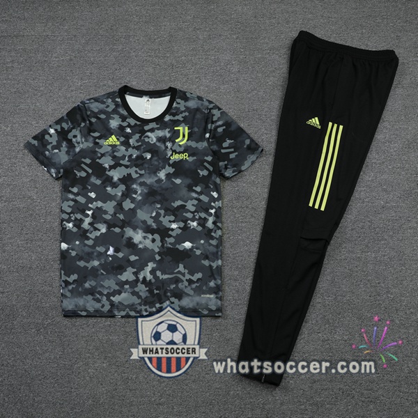 Juventus + Pants Black Training T-Shirt Suit 2021-2022