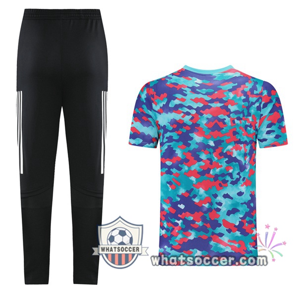 Real Madrid + Pants Blue Training T-Shirt Suit 2021-2022