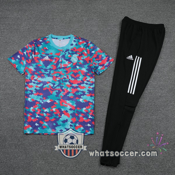 Real Madrid + Pants Blue Training T-Shirt Suit 2021-2022