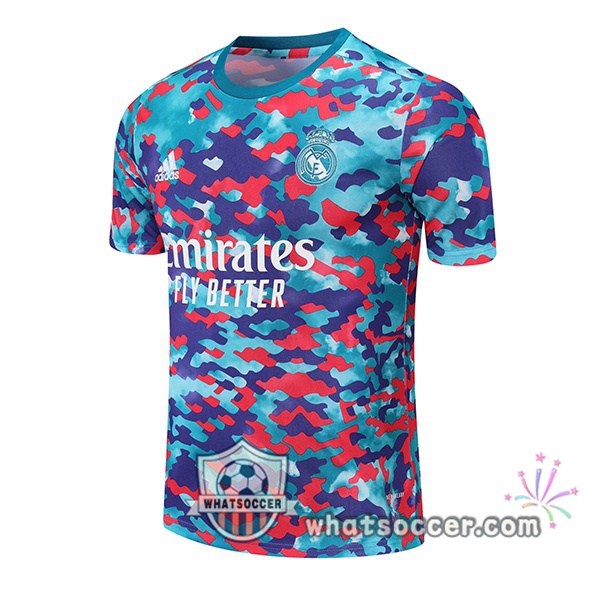 Real Madrid Blue Training T-Shirts 2021-2022