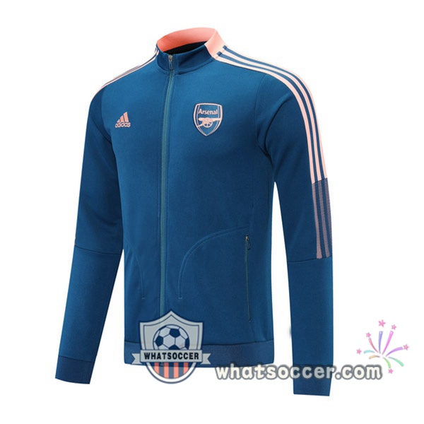 Veste Foot Arsenal Blue Soccer Jacket 2021-2022