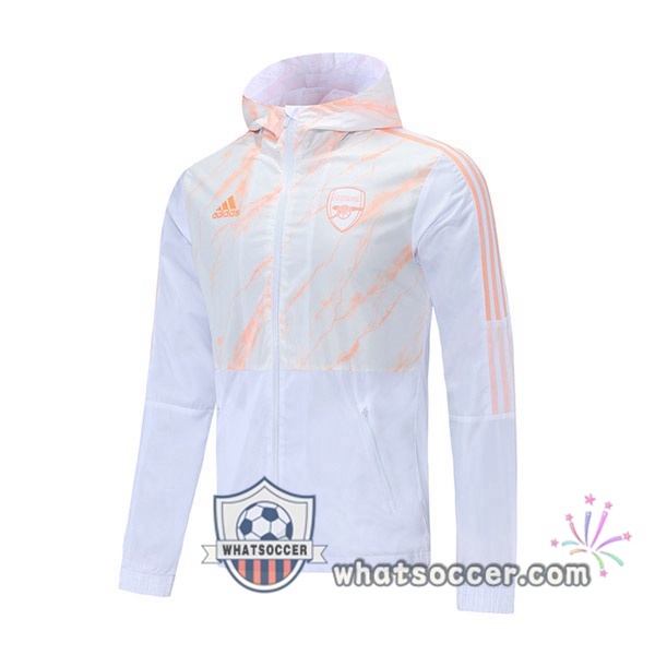 Arsenal White Windbreaker 2021-2022