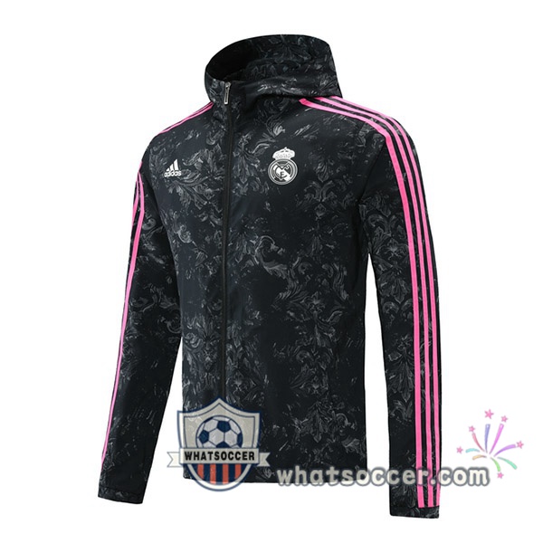 Real Madrid Black Windbreaker 2021-2022