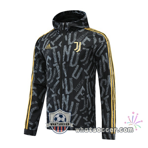 Juventus Black Windbreaker 2021-2022