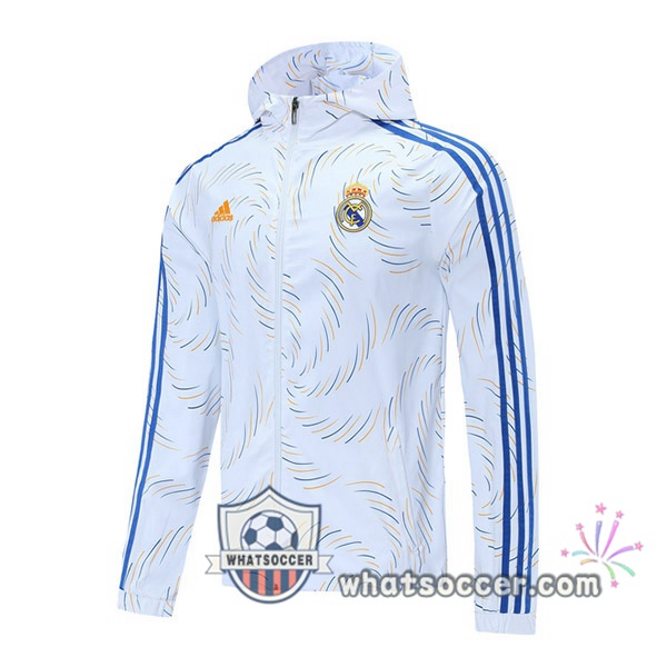 Real Madrid White Windbreaker 2021-2022